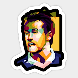 didier deschamps pop art Sticker